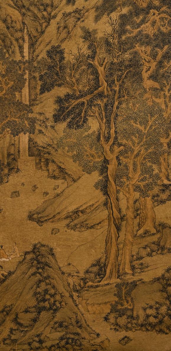 JUBAO HALL AUCTION HOUSE INCVertical Scroll Landscape by Wen Zhengming
