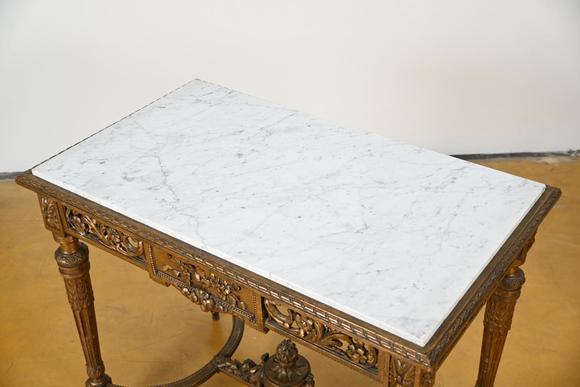 Loeckx AuctioneersLouis XVI style console table with marble top…