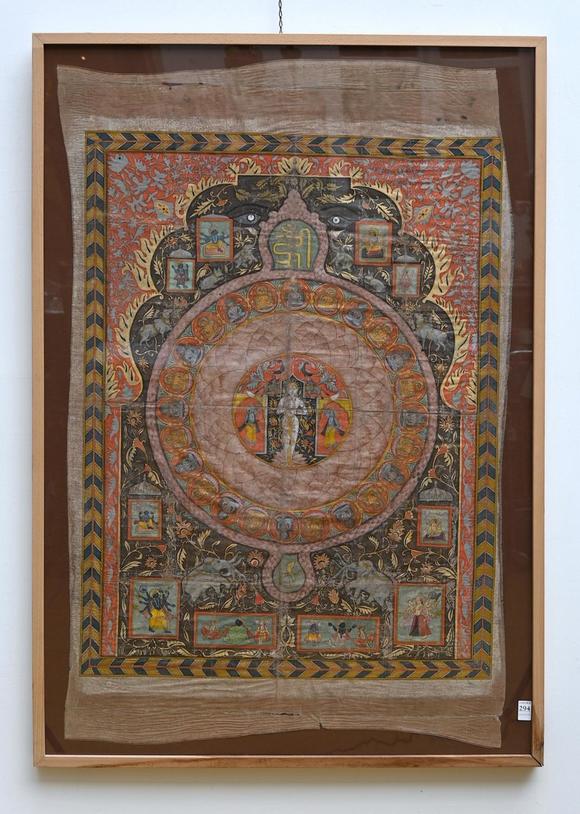Loeckx AuctioneersA rare and large Jain painting on textile, Uttar P…
