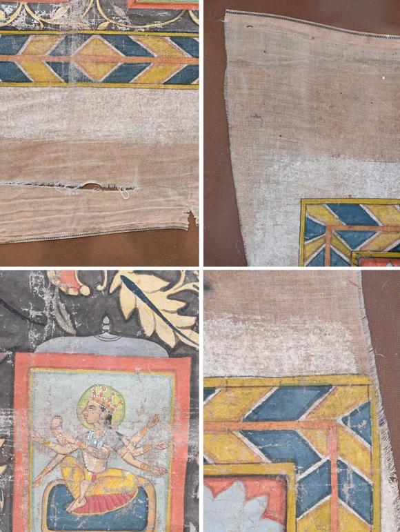 Loeckx AuctioneersA rare and large Jain painting on textile, Uttar P…