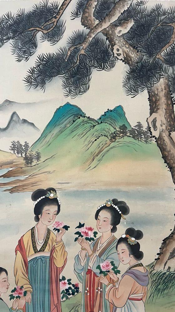 日本松町古美吳湖帆 人物圖