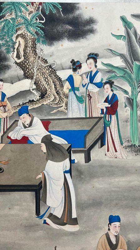 日本松町古美張大千 人物圖