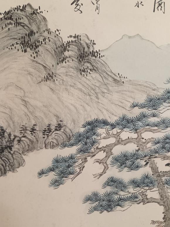 日本松町古美溥心畬 風(fēng)景人物故事