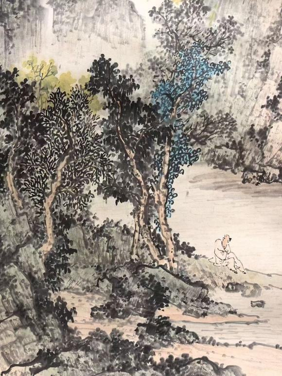 日本松町古美袁松年 山水