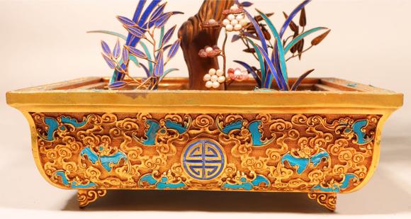 日本松町古美桃子擺件