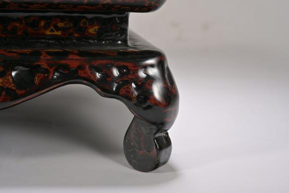 三杉美術(shù)大漆小茶幾