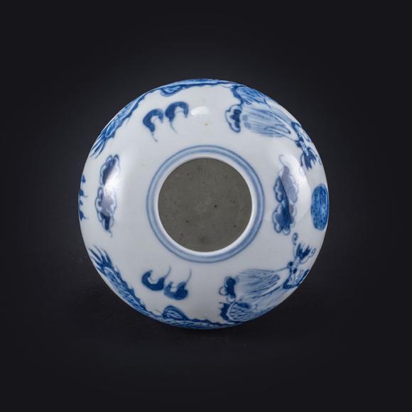 三杉美術(shù)清 青花龍紋水盂