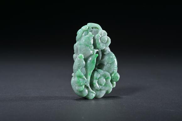 三杉美術(shù)清 翡翠鴛鴦佩