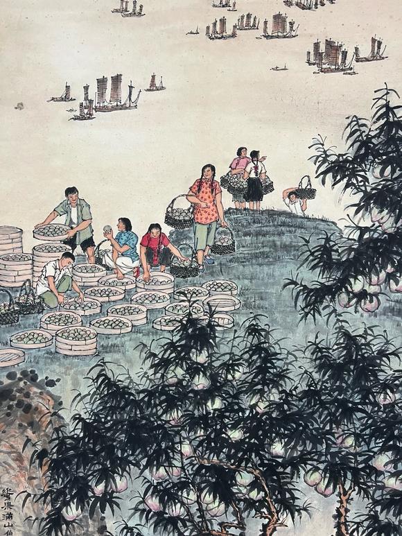 日本松町古美錢松巖 春果滿山魚滿湖
