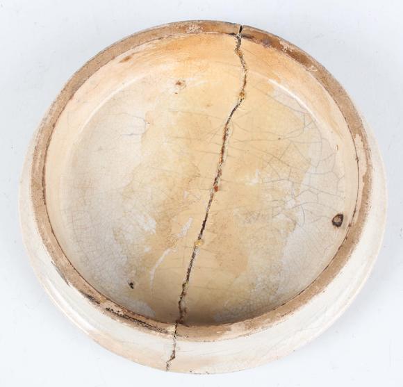 TooveysFive Prattware pot lids, comprising Uncle Toby, The Room In Which Sh