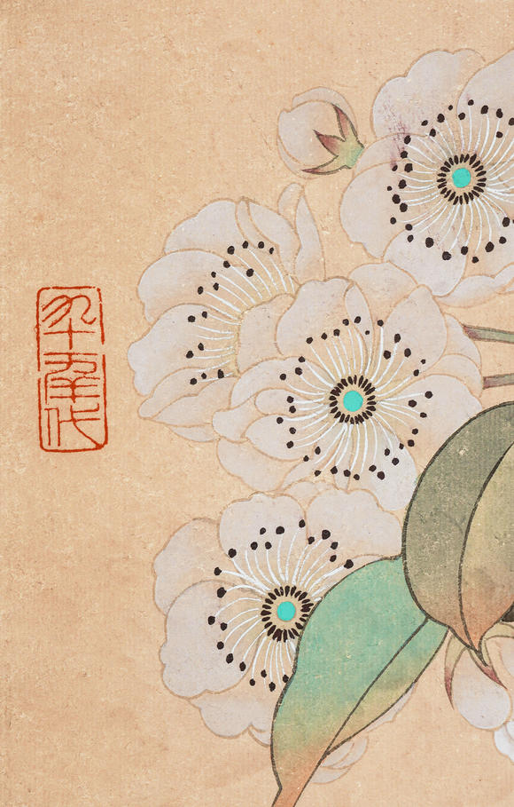 中鴻信喻繼高 （b.1932） 桃花雙禽