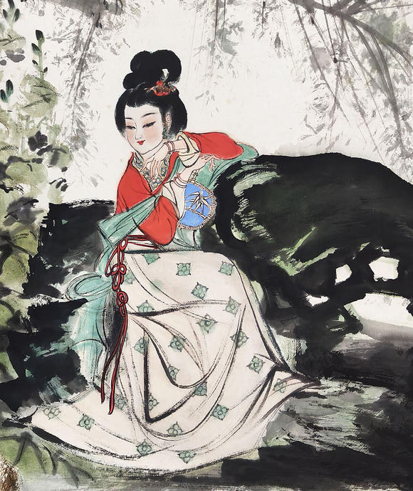 中鴻信劉旦宅 （1931-2011） 綠蔭靜姝圖