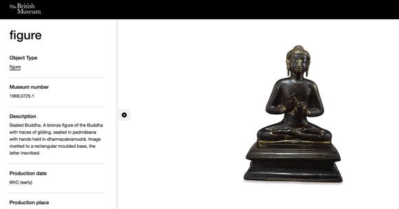 Apollo Art AuctionsCa. 6th - 7th century AD. >
A cast bronze figure of Buddha Shakyamuni seated in dhyanasana (medit