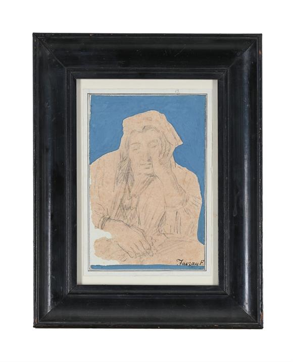DreweattsCIRCLE OF ANTOINE DE FAVRAY (FRENCH 1706-1798), A MAN READING; SEATED WOMAN (2)