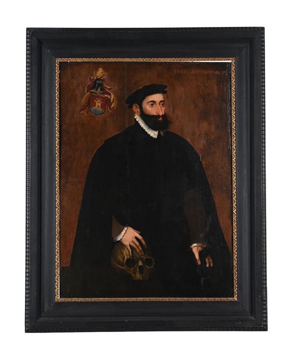 DreweattsGERMAN SCHOOL (16TH CENTURY), PORTRAIT OF A GENTLEMAN AGED THIRTY-NINE