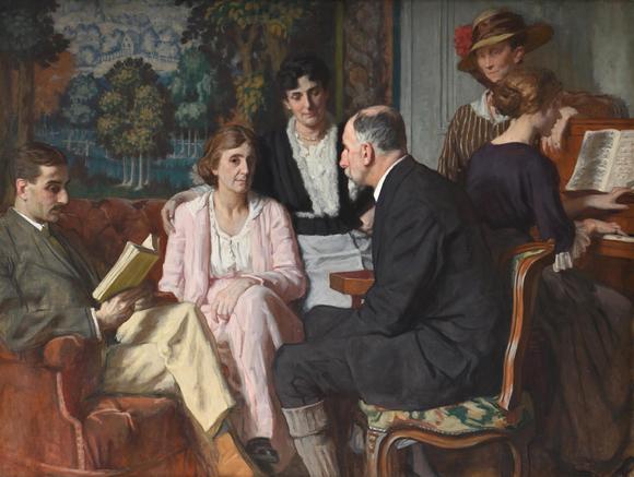 DreweattsRéNE-FRAN?OIS-XAVIER PRINET (FRENCH 1861-1946), BESSIE DAVIDSON AU SALON à LUXEUIL