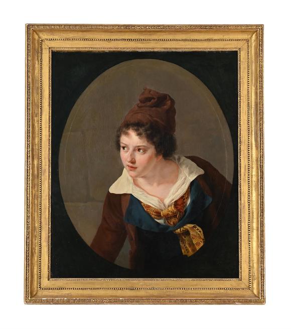 DreweattsANNE-LOUIS GIRODET DE ROUCY-TRIOSON (FRENCH 1767-1824), PORTRAIT OF JEANNE CHARLOTTE SAINT AUBIN
