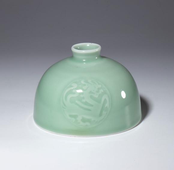 Bertolami Fine ArtA small celadon-glazed porcelain water pot. China, Republic period (1912-1949).