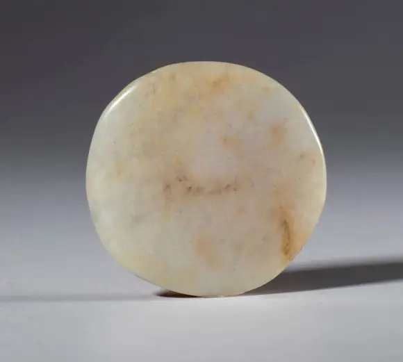 Bertolami Fine ArtA Lukmik bead in orange-white zoned agate. Tibet, 19th century