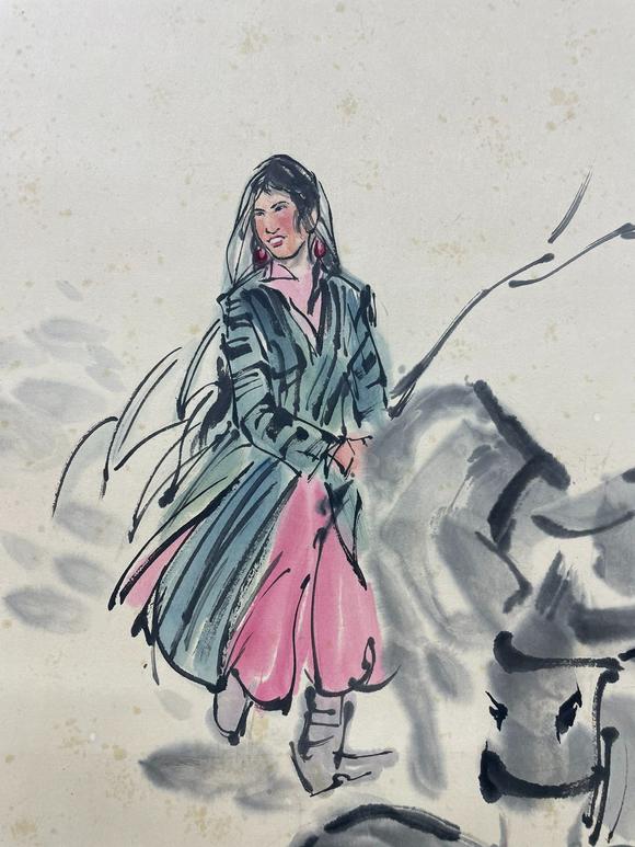 北京寶蘊(yùn)黃胄 趕驢圖 
