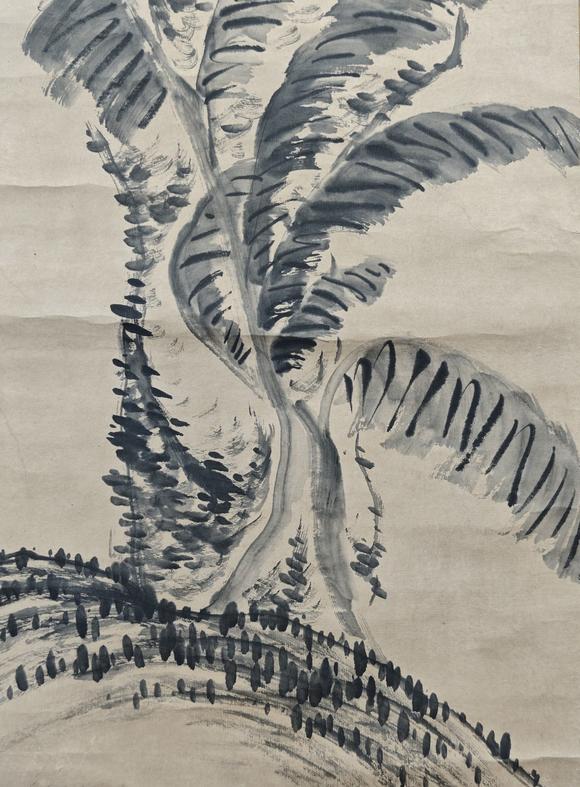 京都粵盛美術(shù)八大山人/芭蕉雙禽