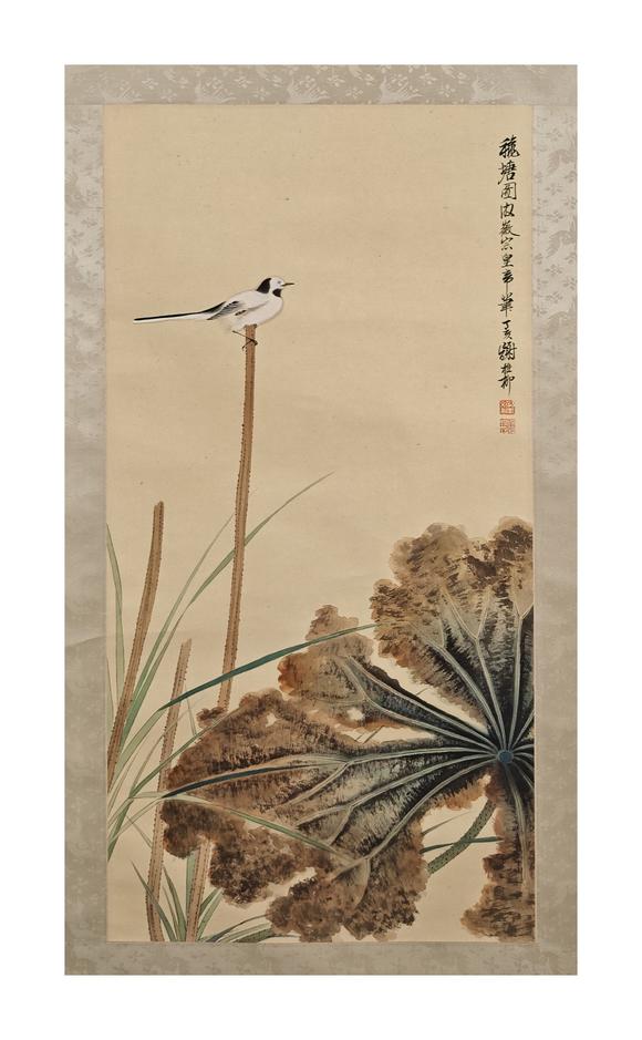 京都粵盛美術(shù)謝稚柳/秋塘圖