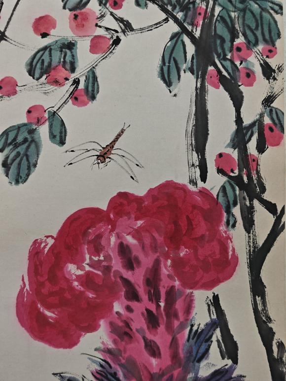 京都粵盛美術(shù)齊白石/雞冠花