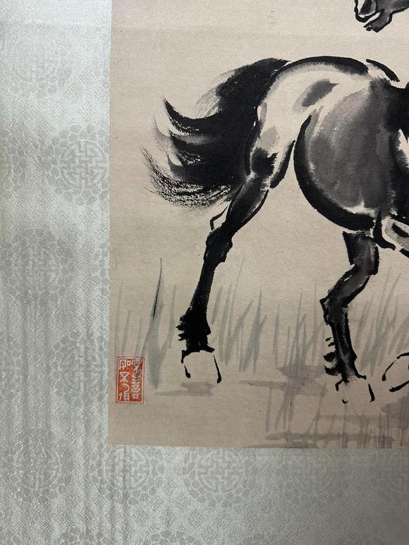 北京寶蘊(yùn)李可染/徐悲鴻 立馬圖雙挖