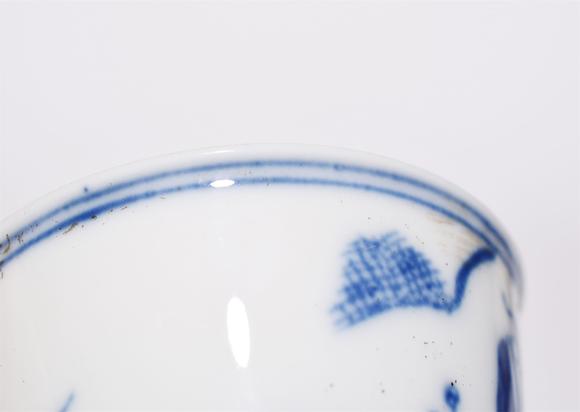 北京寶蘊清 青花人物故事圖品茗杯