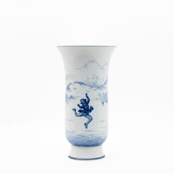 WettmannMEISSEN Balustervase Winterlandschaft