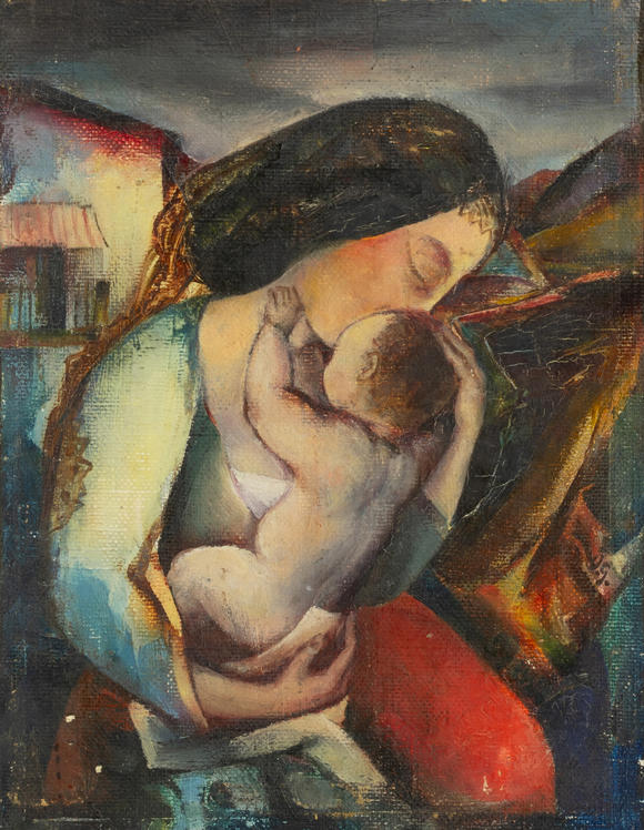 Auktionshaus StahlOskar Gawell (Chawlodno 1888 - Wien 1955). Mother and Child.