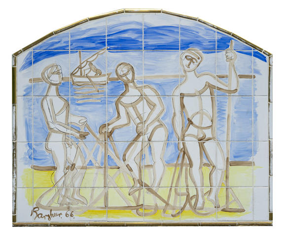 Auktionshaus StahlEduard Bargheer (Hamburg 1901 - Hamburg 1979). Fishermen.