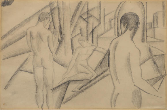 Auktionshaus StahlAugust Macke (Meschede 1887 - Perthes-lès-Hurlus 1914). Boys.