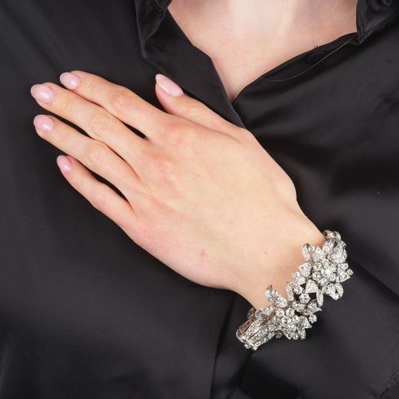 Auktionshaus StahlHighcarat Belle Epoque Old Cut Diamonds Bracelet.