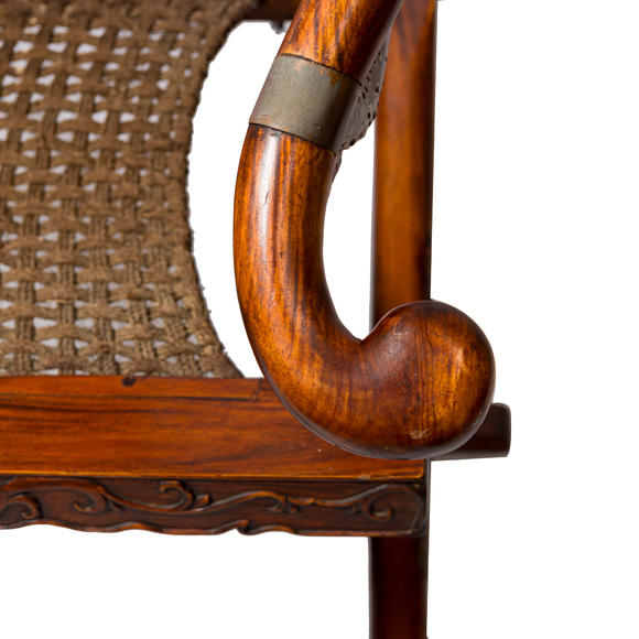 Oakridge Auction Gallery黃花梨交椅  A Chinese Huanghuali folding armchair