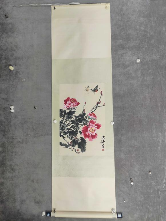 山東常藏出版于《筆墨春秋》P507/花蝶圖