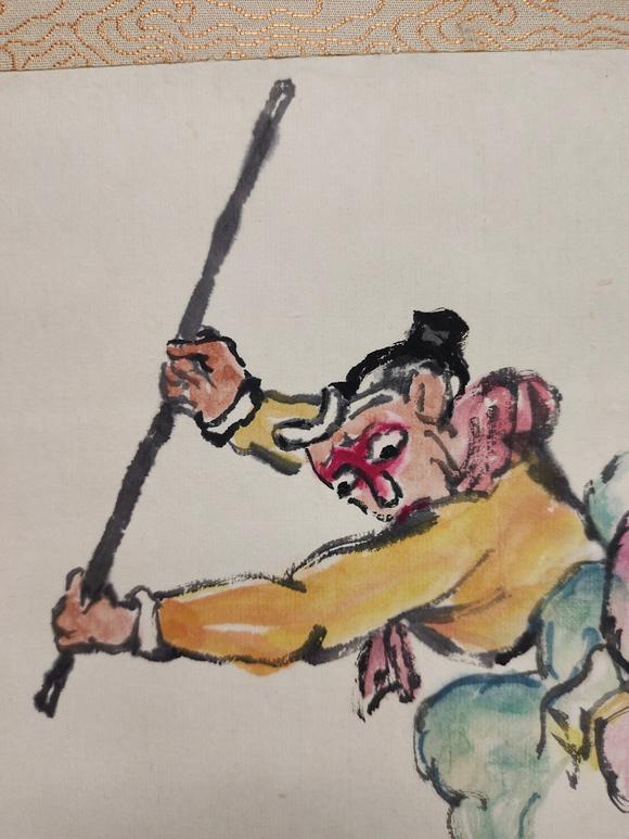 日本松町古美關(guān)良 三打白骨精圖