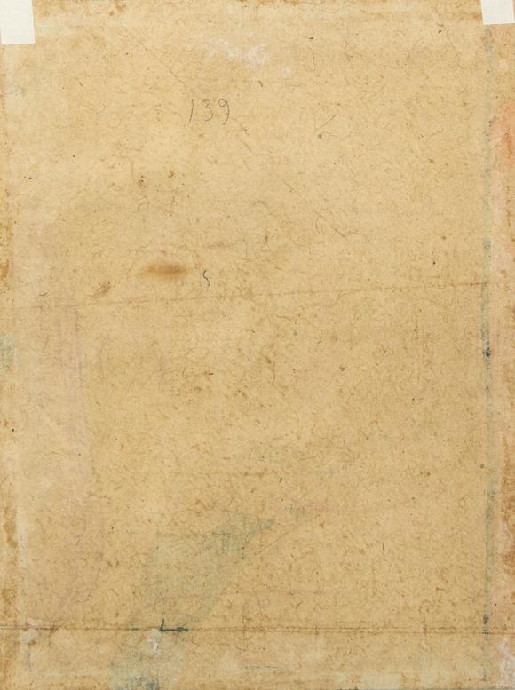 RoseberysKrishna and Radha playing with a marigold,?
Kangra or Guler, North India, 18th century,?

opaque pigments heightened with gold on paper, on a ter