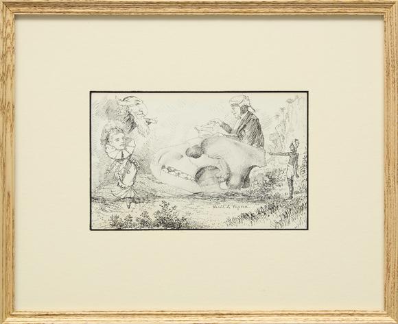 RoseberysDrawings and watercolors from the private sketching diary of Major-General Frederick Stafford Hewett (1826-1880), comprising an album with 159 drawing