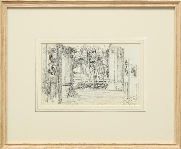 RoseberysDrawings and watercolors from the private sketching diary of Major-General Frederick Stafford Hewett (1826-1880), comprising an album with 159 drawing