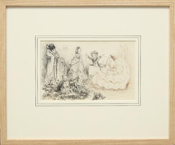 RoseberysDrawings and watercolors from the private sketching diary of Major-General Frederick Stafford Hewett (1826-1880), comprising an album with 159 drawing