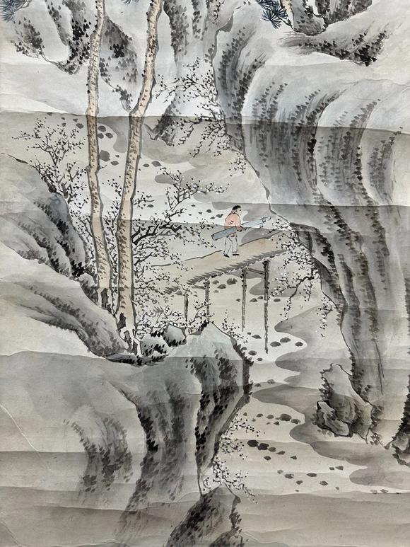 吉本株式會(huì)社吳轂祥 山水圖 紙本立軸