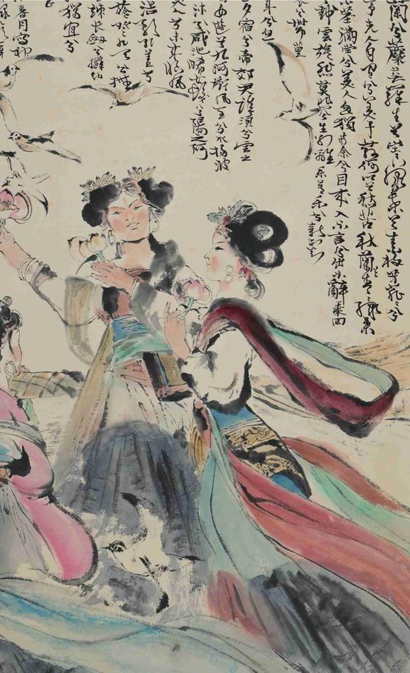 日本松町古美程十發(fā) 神女圖
