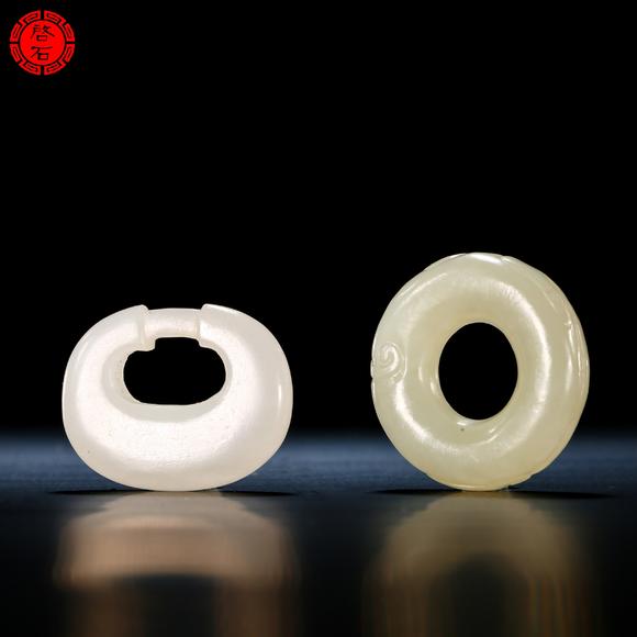 北京啟石清 躞蹀帶環(huán)、龍紋環(huán)一組