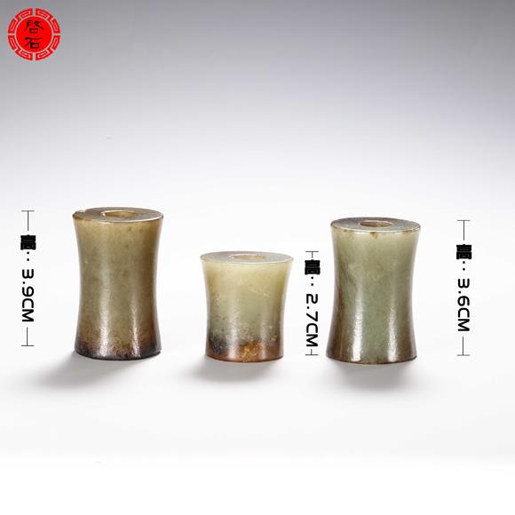 北京啟石明 玉勒一組