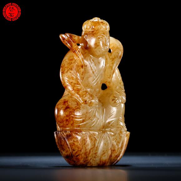 北京啟石明 蓮花座佛像