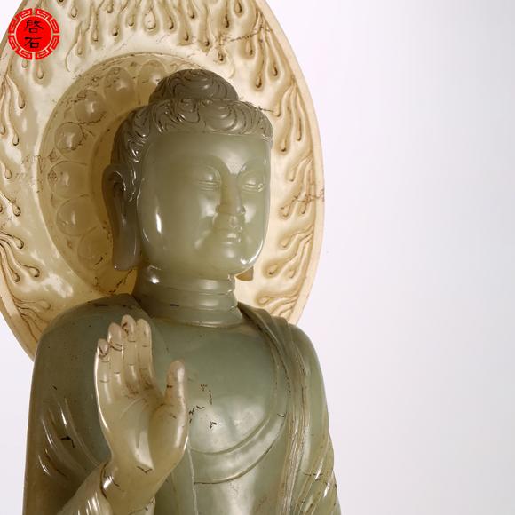 北京啟石清 佛祖坐像（帶須彌座）