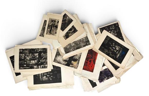 Goldfield Auction sarlsLucy Leblanc (née en 1930, Belgique)
Important ensemble de dessins, aquarelles et gravures abstraites, circa 1963–1965
Ensemble exceptionnel et coh