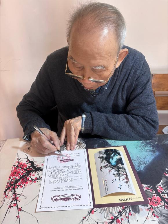 北京嘉翰花鳥圖 附帶原故宮博物院鑒定專家潘深亮鑒定證書