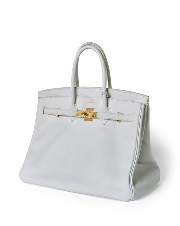RoseberysHermès.

Birkin 35, 2012, of blanc Epsom leather with gold hardwar